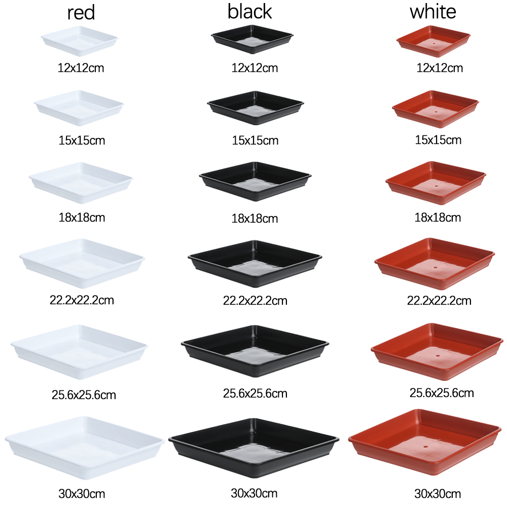 1Pcs Plastic Flower Pot Square - Drip Tray Saucer review and price