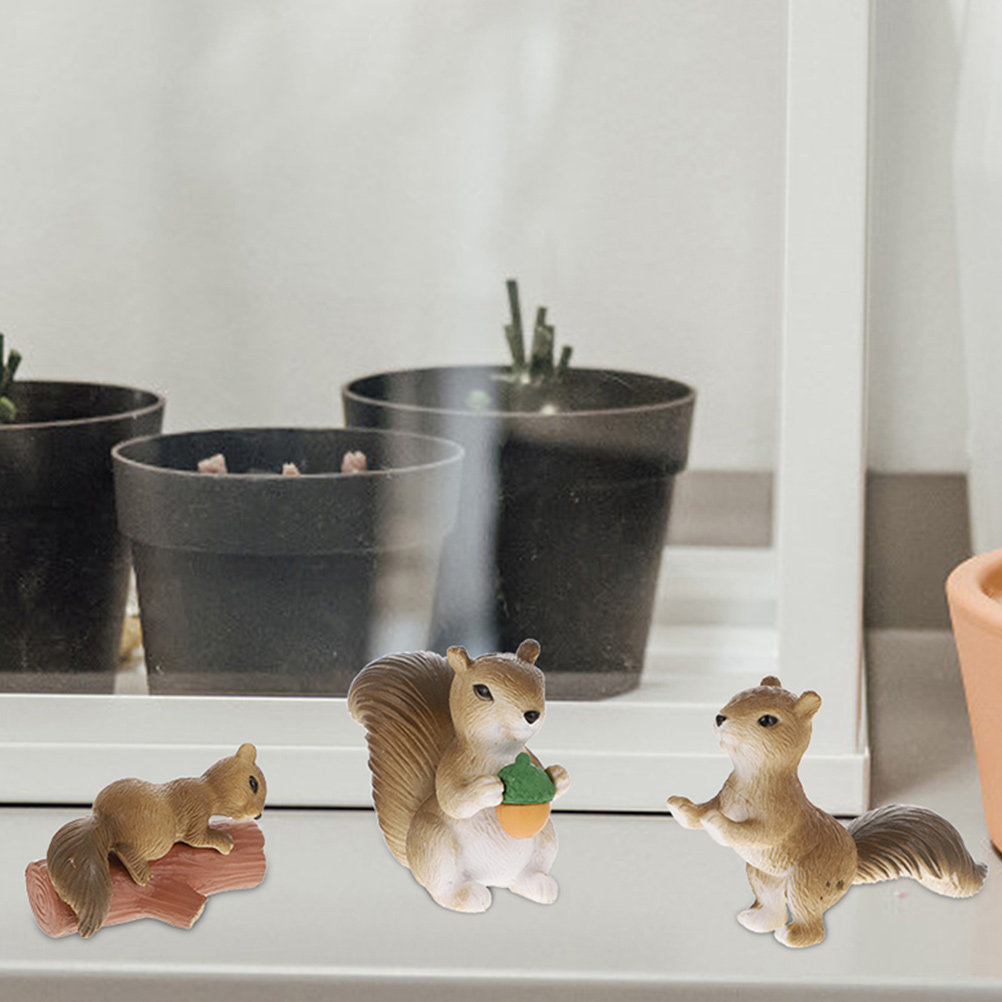 8Pcs Squirrel Decor Ornament A - Bonsai Garden Landscape Design review and price