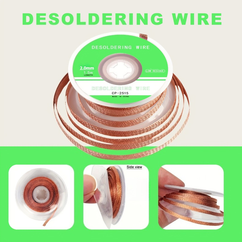 No‑Clean Desoldering Braid Cop - Copper Wire Roll review and price
