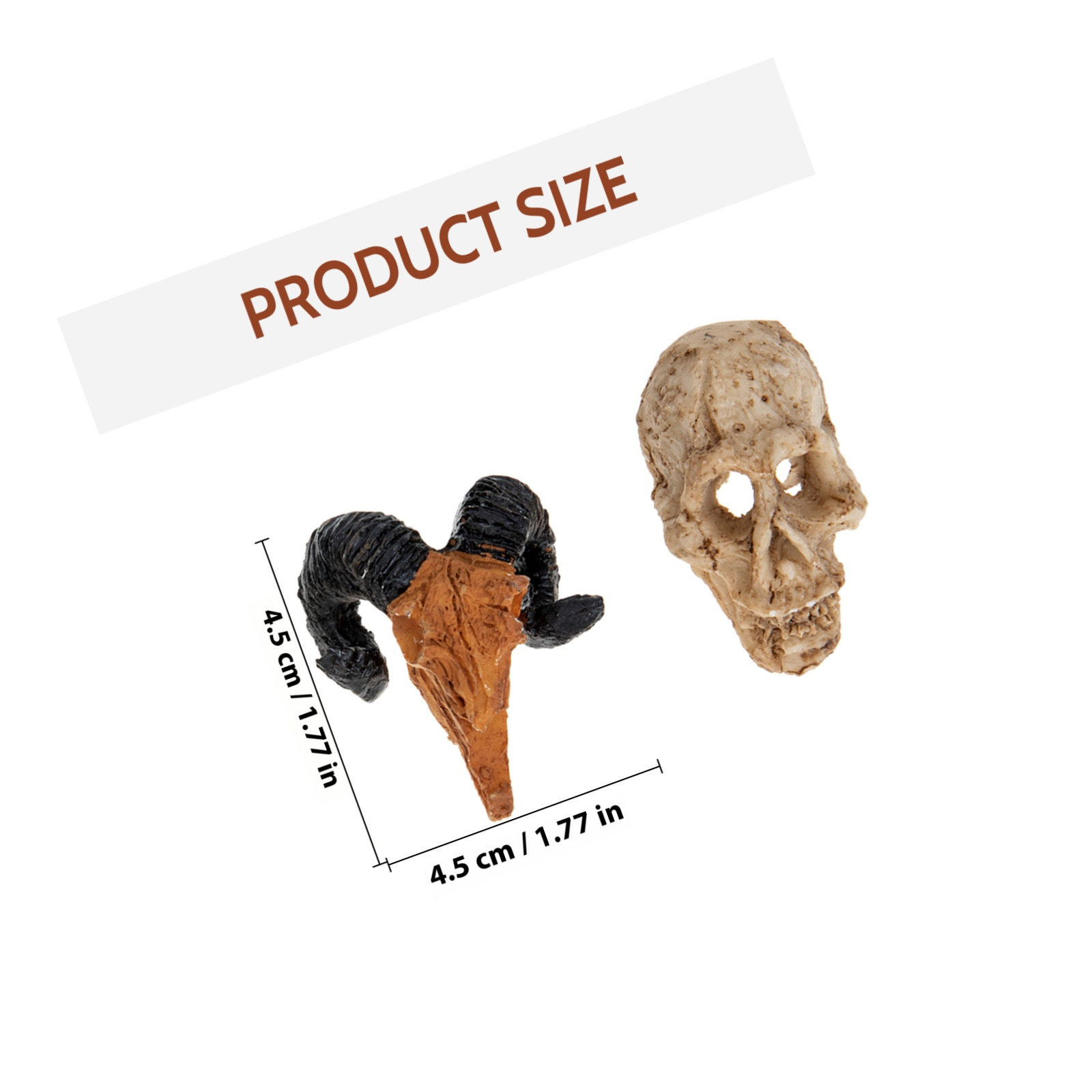 4Pcs Small Skull Ornament Resi - Bonsai Garden Landscape Design review and price