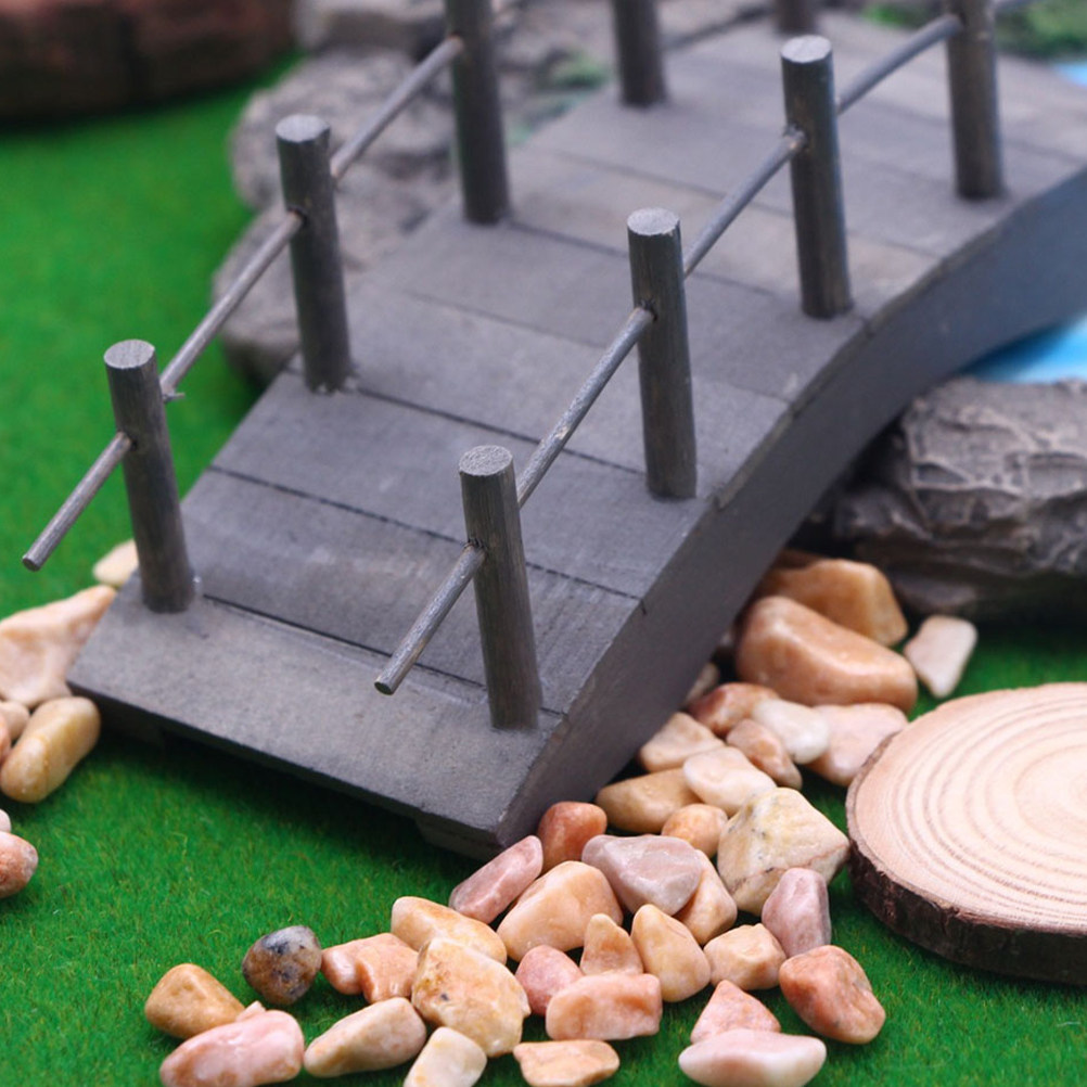 2Pcs Mini Wooden Arch Bridge V - Bonsai Garden Landscape Design review and price