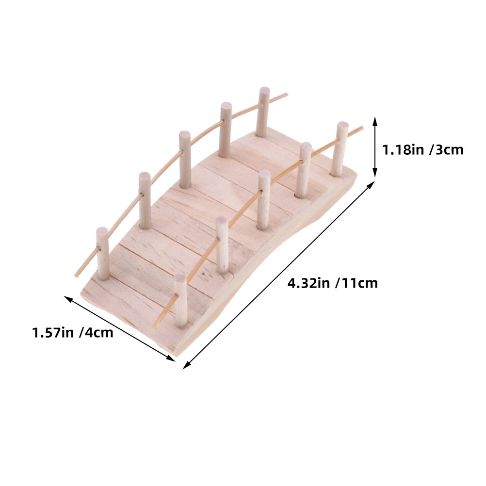 2Pcs Mini Wooden Arch Bridge V - Bonsai Garden Landscape Design review and price